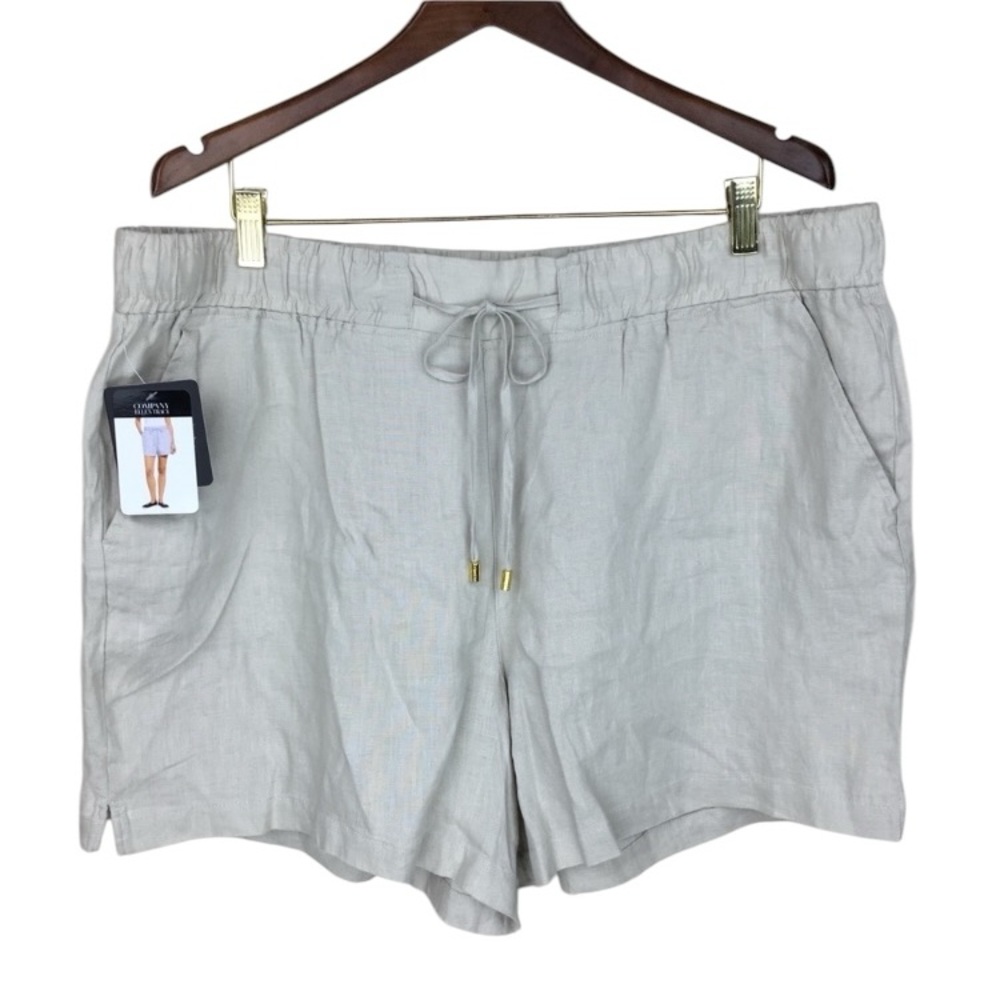 Ellen Tracy 100% Linen Shorts NWT
